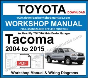 Toyota Tacoma Workshop Service Repair Manual